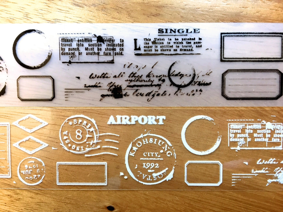 Stationery Instinct - Collage Practice: Frame PET tape SAMPLES