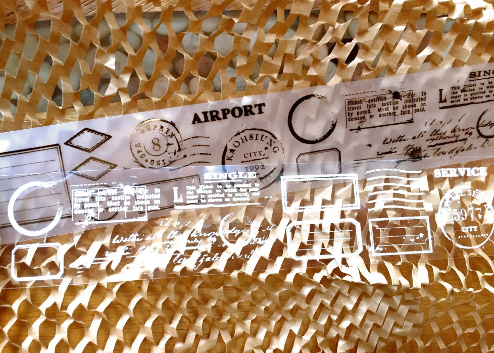 Stationery Instinct - Collage Practice: Frame PET tape SAMPLES