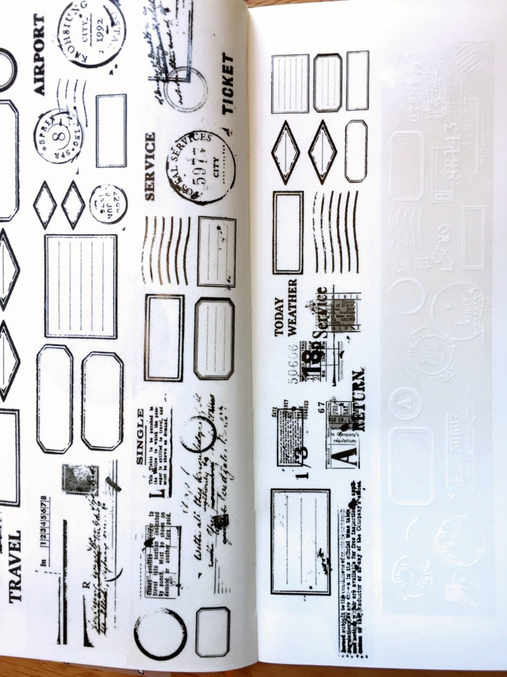 Stationery Instinct - Collage Practice: Frame PET tape SAMPLES