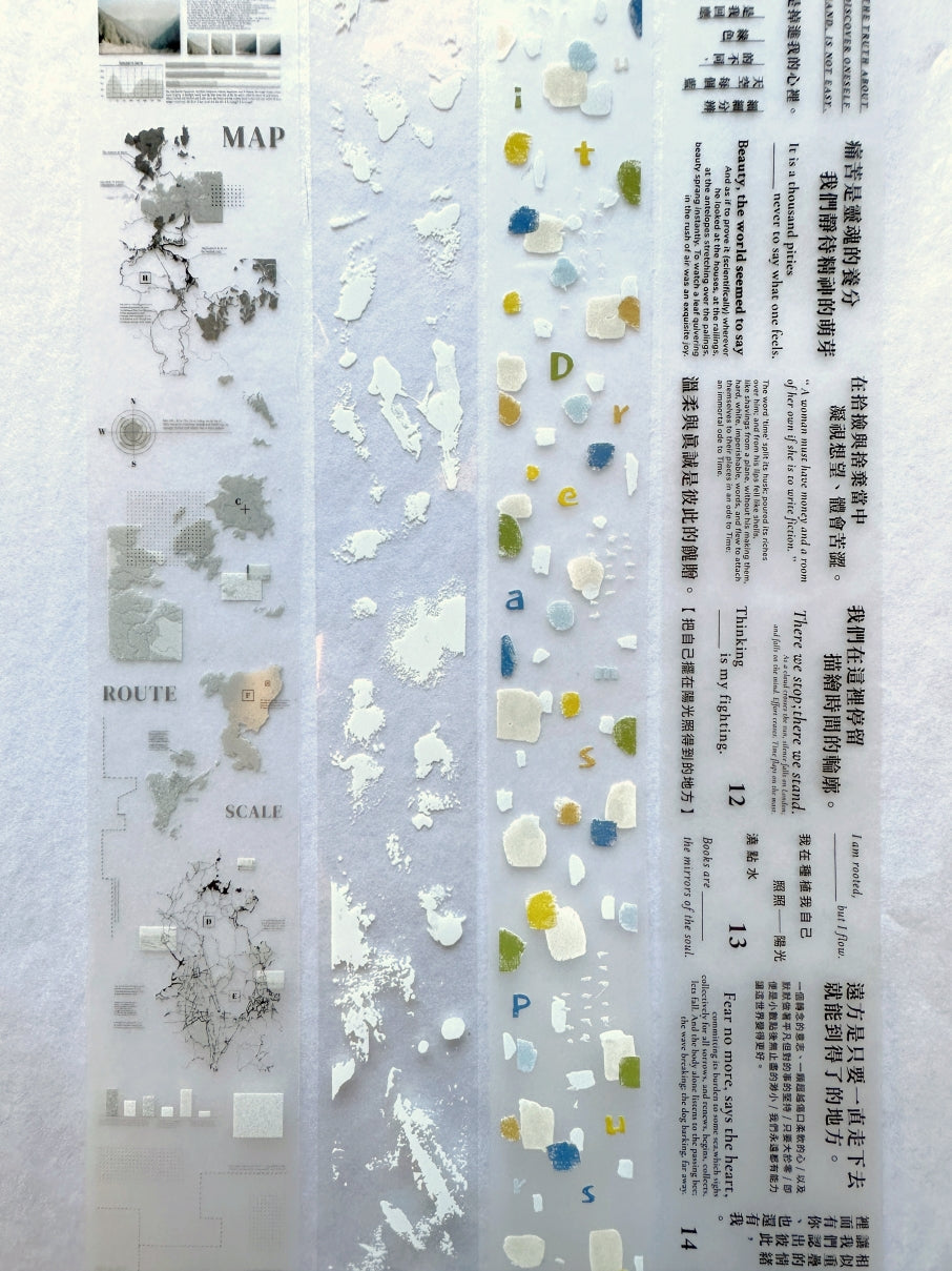 Stationery Instinct - Map PET tape SAMPLES