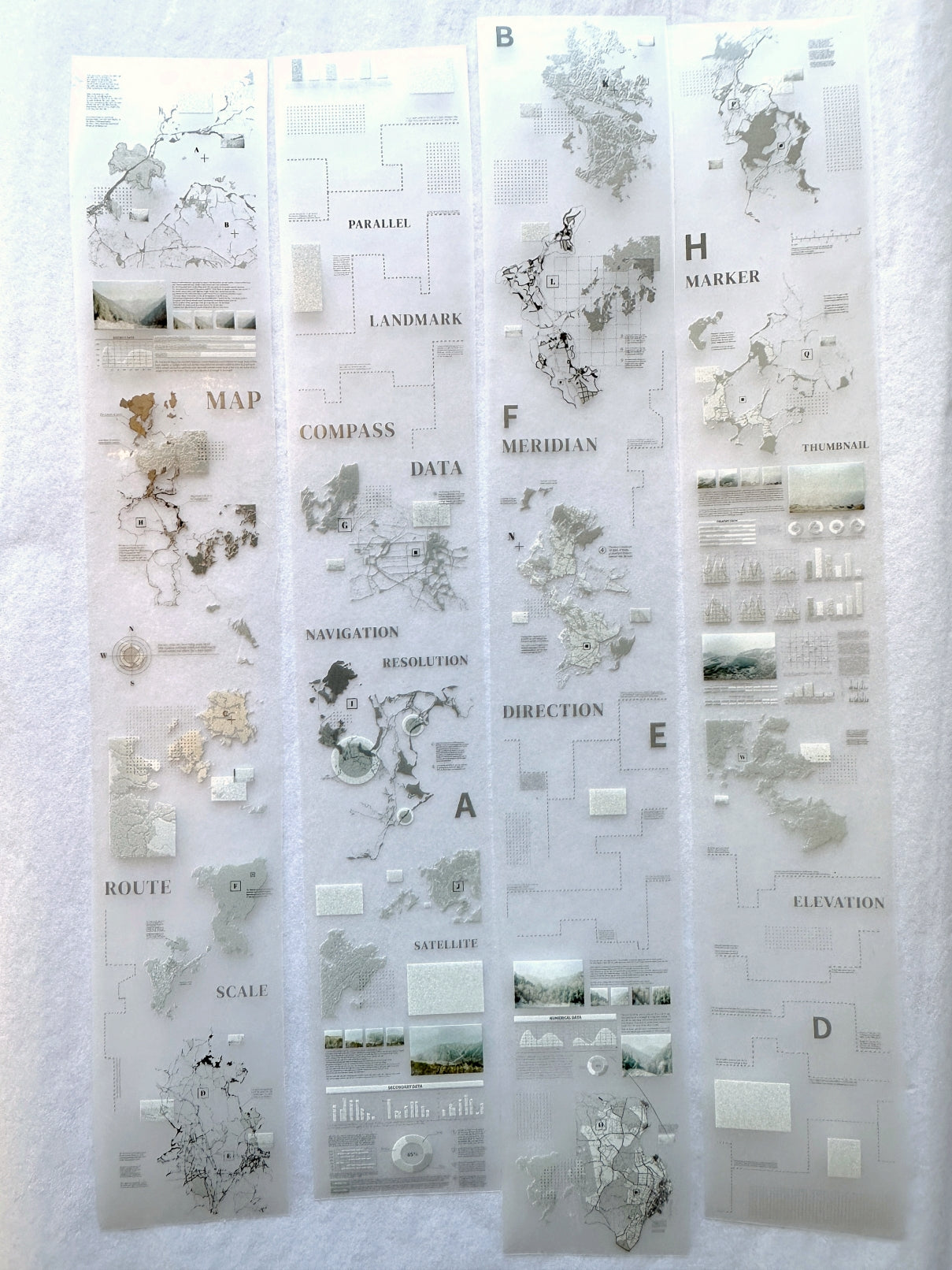 Stationery Instinct - Map PET tape SAMPLES