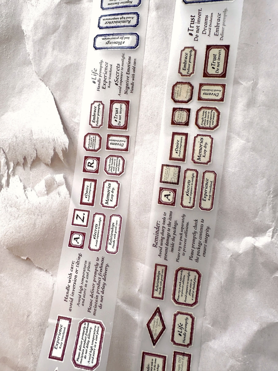 Stationery Instinct - Label II PET tape SAMPLES