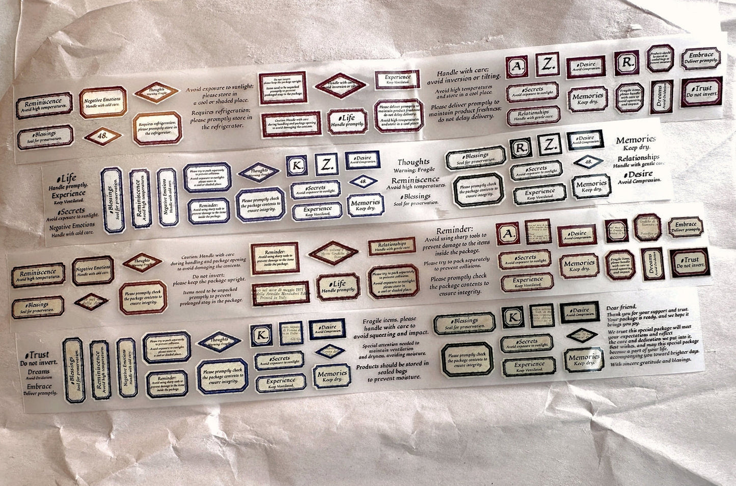 Stationery Instinct - Label II PET tape SAMPLES