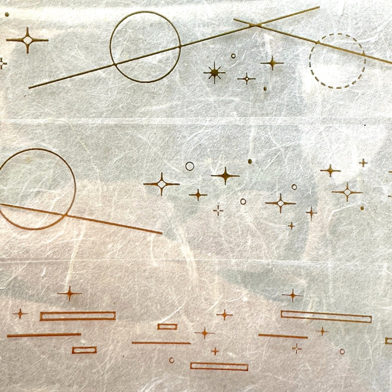 Stationery Instinct - Flow gold-foil PET tape SAMPLES