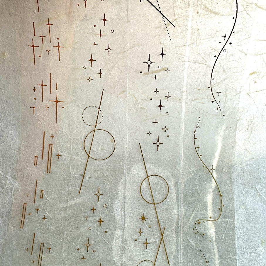 Stationery Instinct - Flow gold-foil PET tape SAMPLES