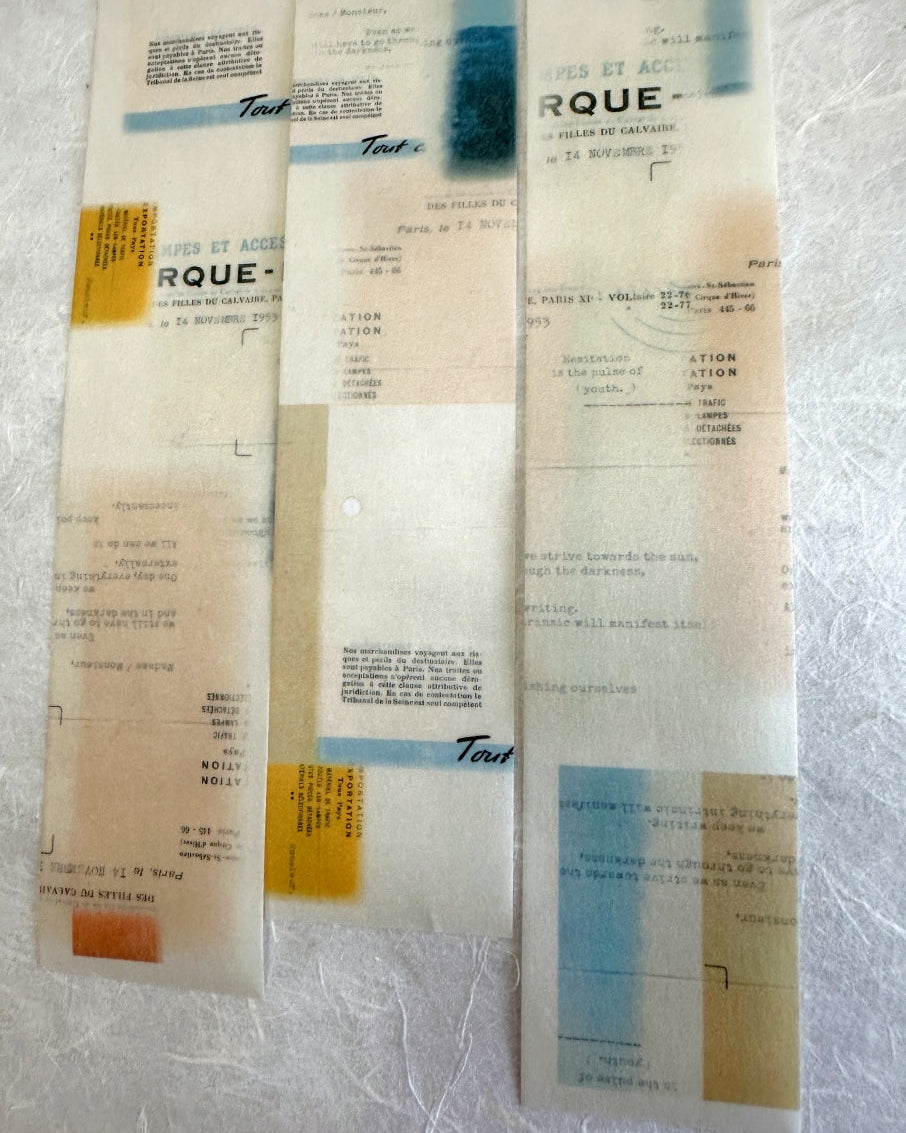 Stationery Instinct - Reflected washi tape SAMPLES