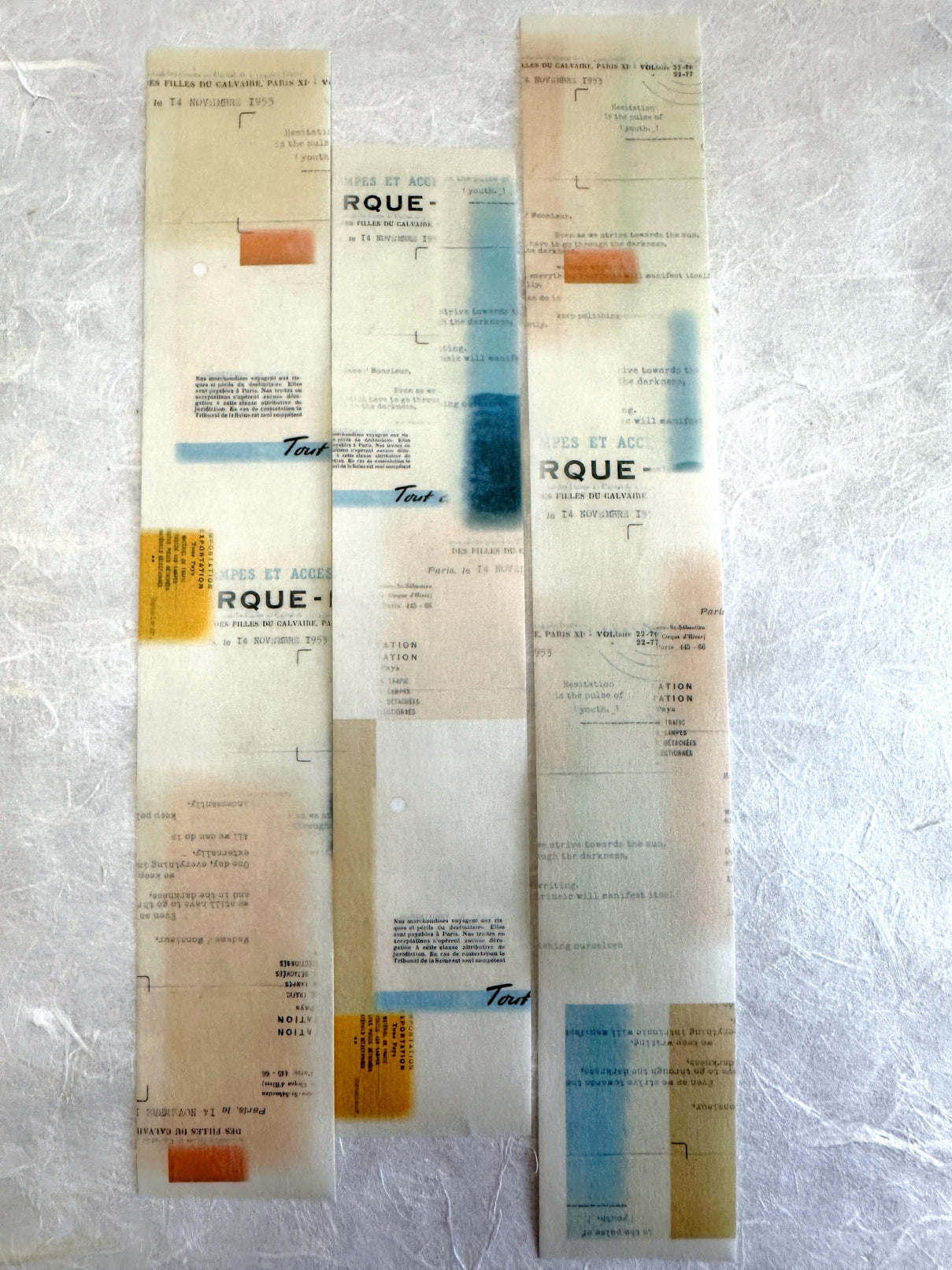 Stationery Instinct - Reflected washi tape SAMPLES