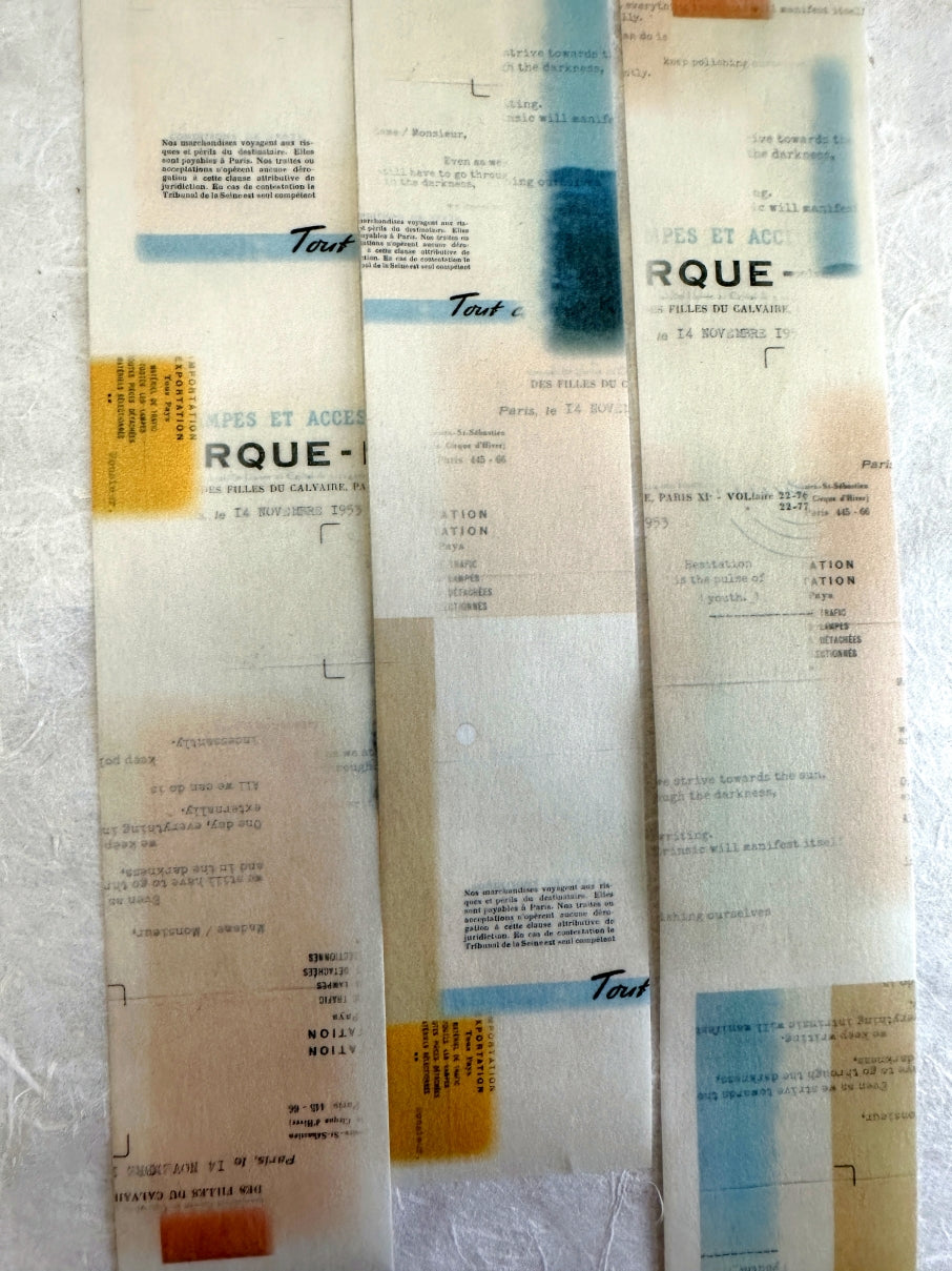 Stationery Instinct - Reflected washi tape SAMPLES