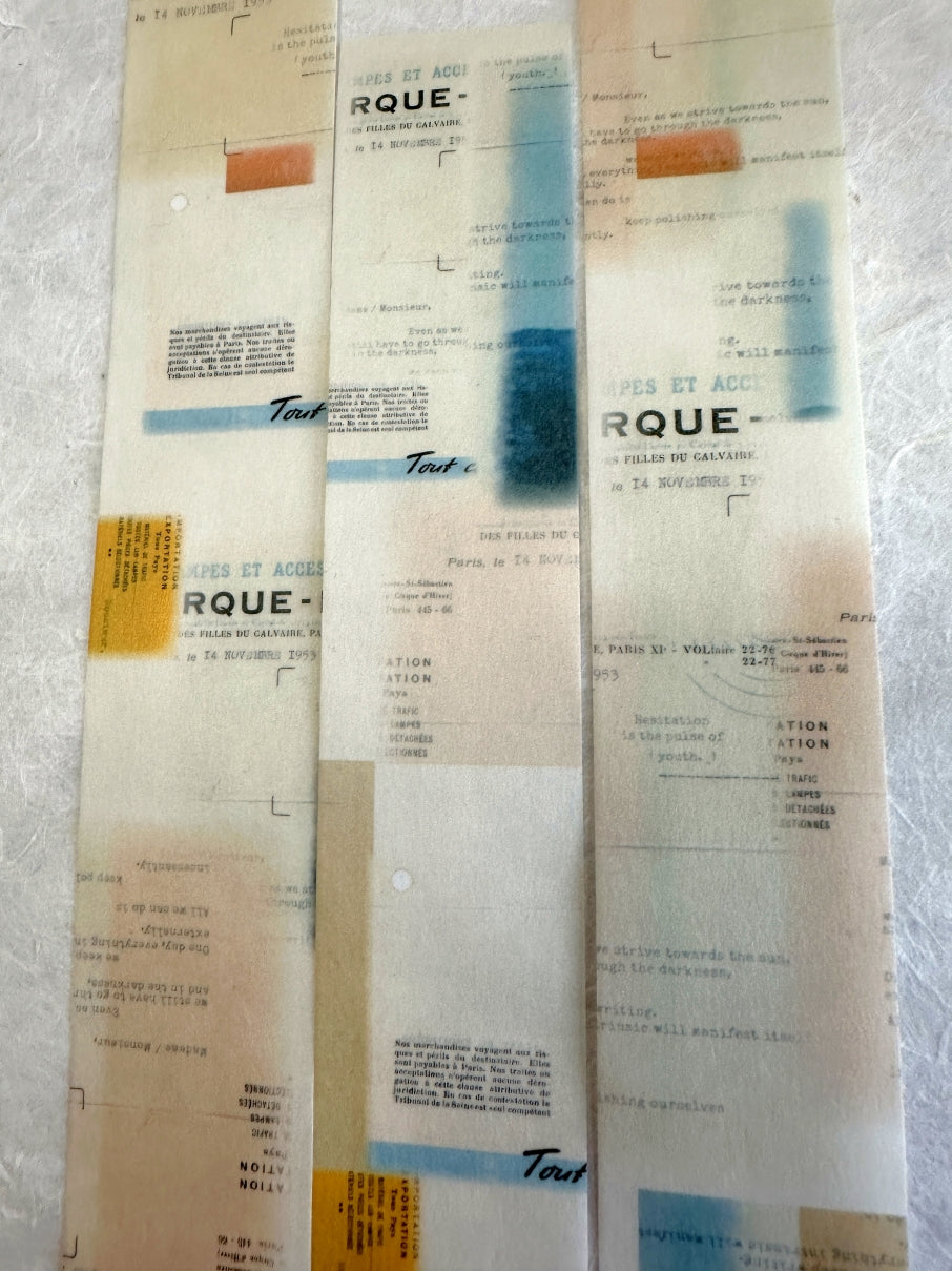 Stationery Instinct - Reflected washi tape SAMPLES