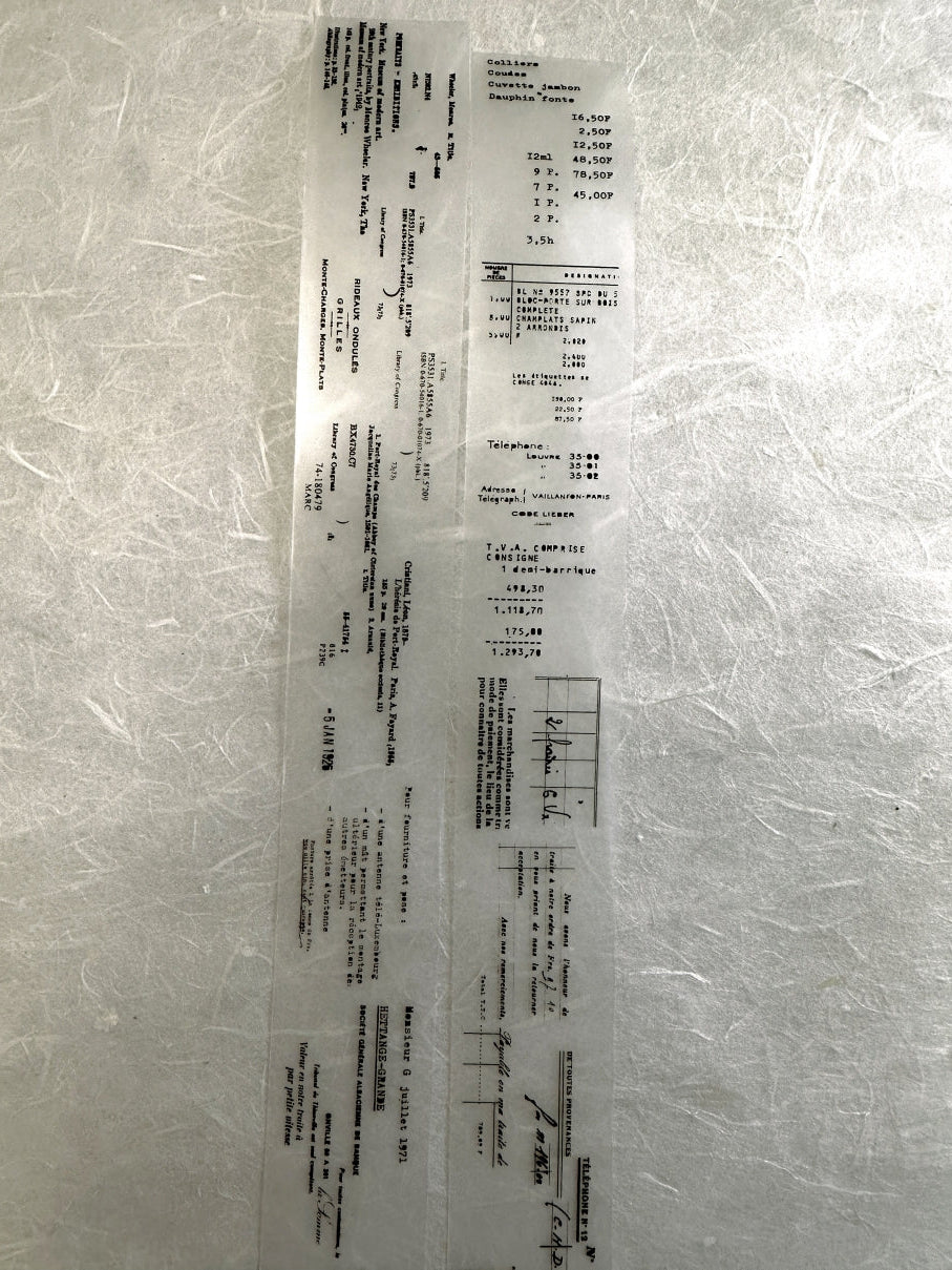 Stationery Instinct - Receipt PET tape SAMPLES