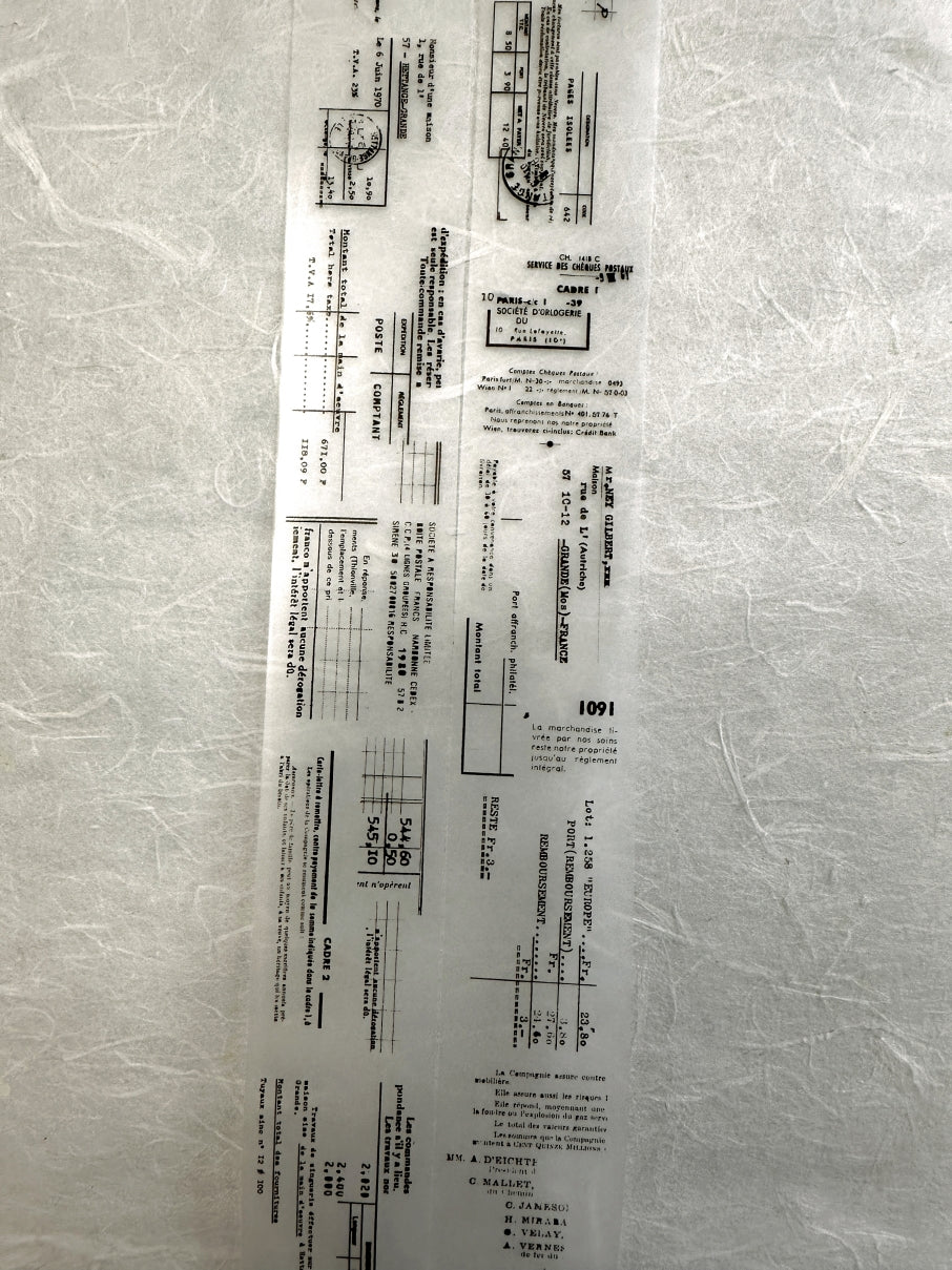 Stationery Instinct - Receipt PET tape SAMPLES