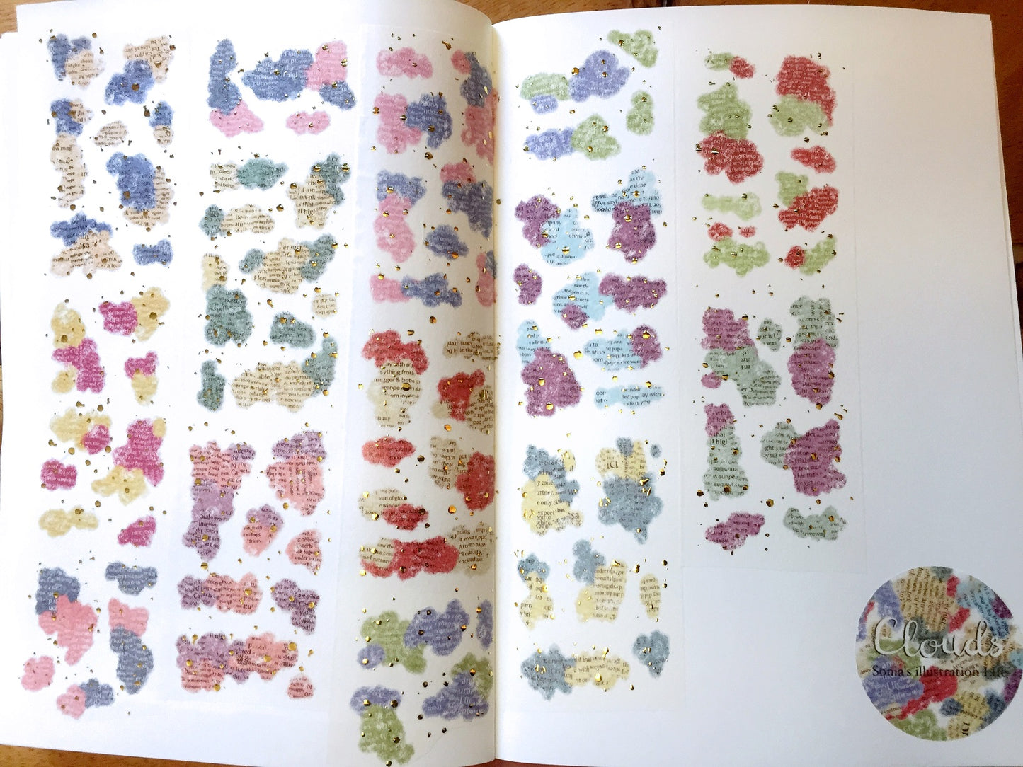 Sonia's Illustration Life - Clouds washi tape SAMPLES