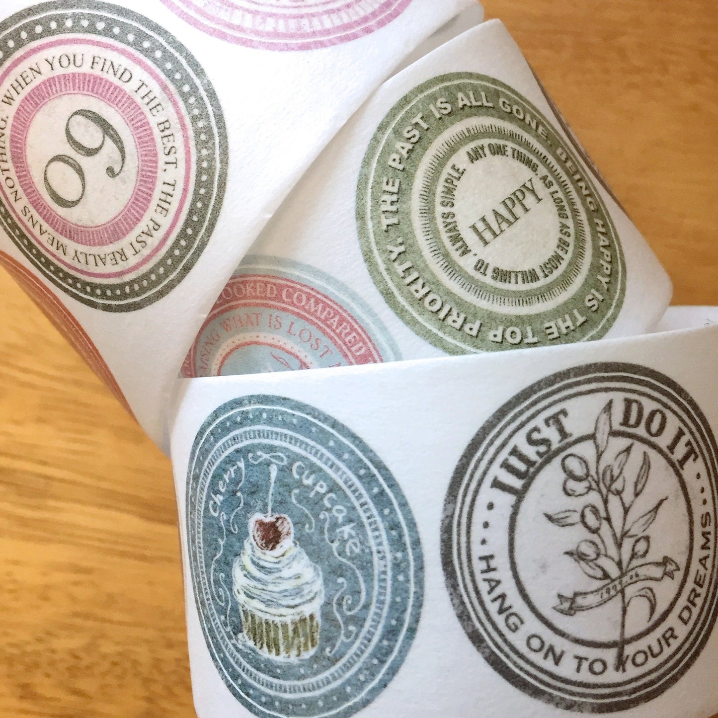 Sonia's Illustration Life - Round Label kiss-cut paper tape SAMPLES