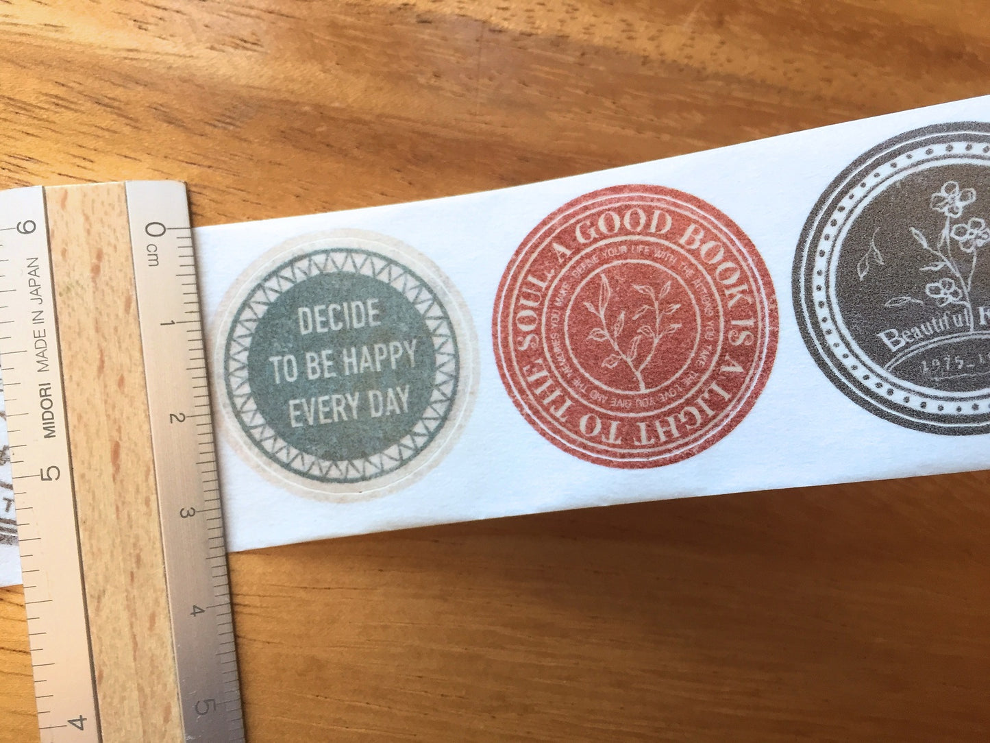 Sonia's Illustration Life - Round Label kiss-cut paper tape SAMPLES