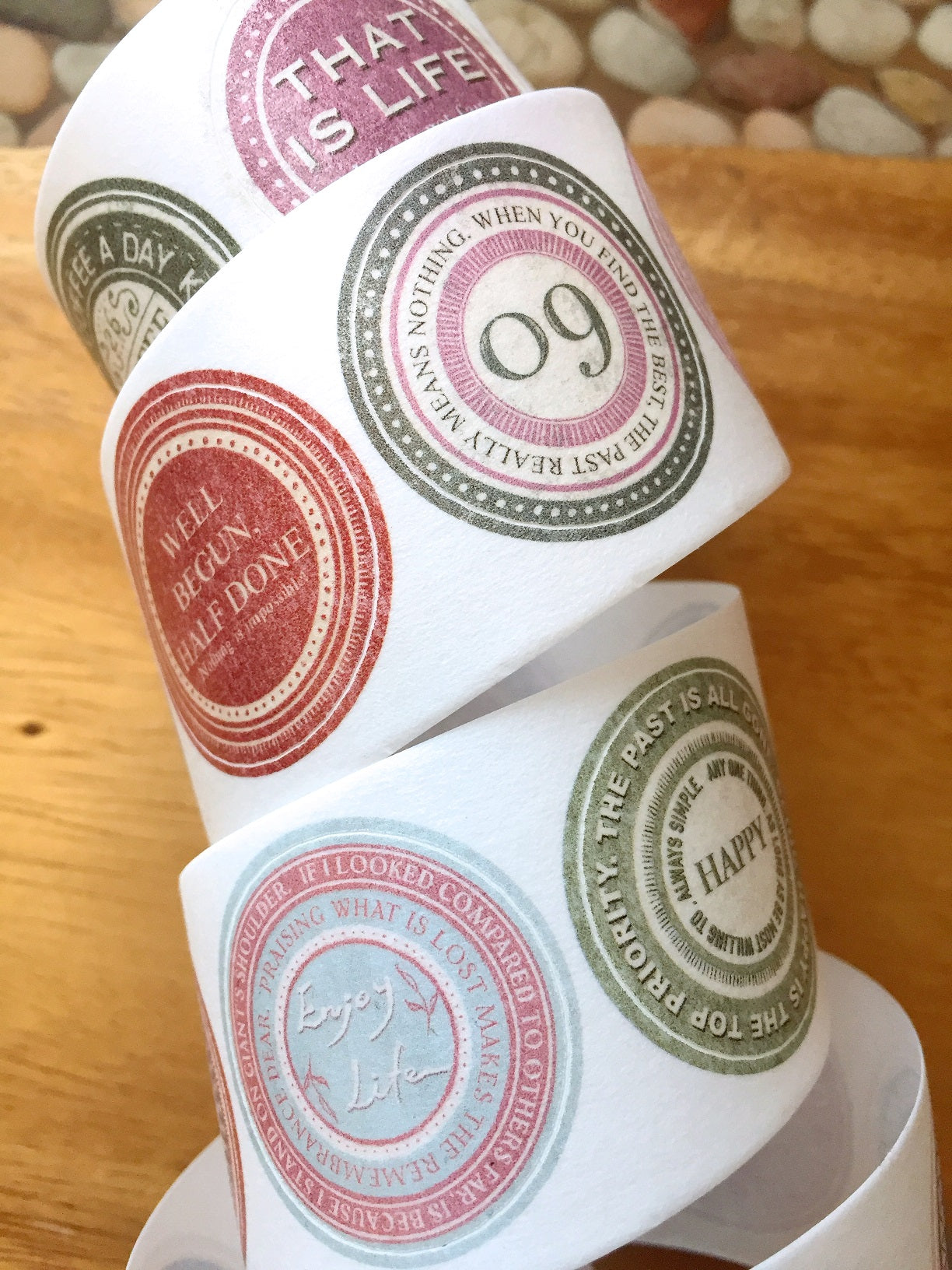 Sonia's Illustration Life - Round Label kiss-cut paper tape SAMPLES