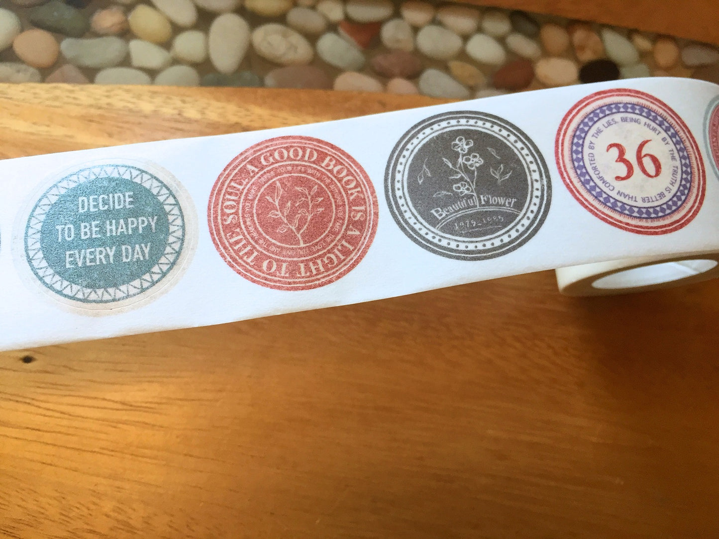 Sonia's Illustration Life - Round Label kiss-cut paper tape SAMPLES