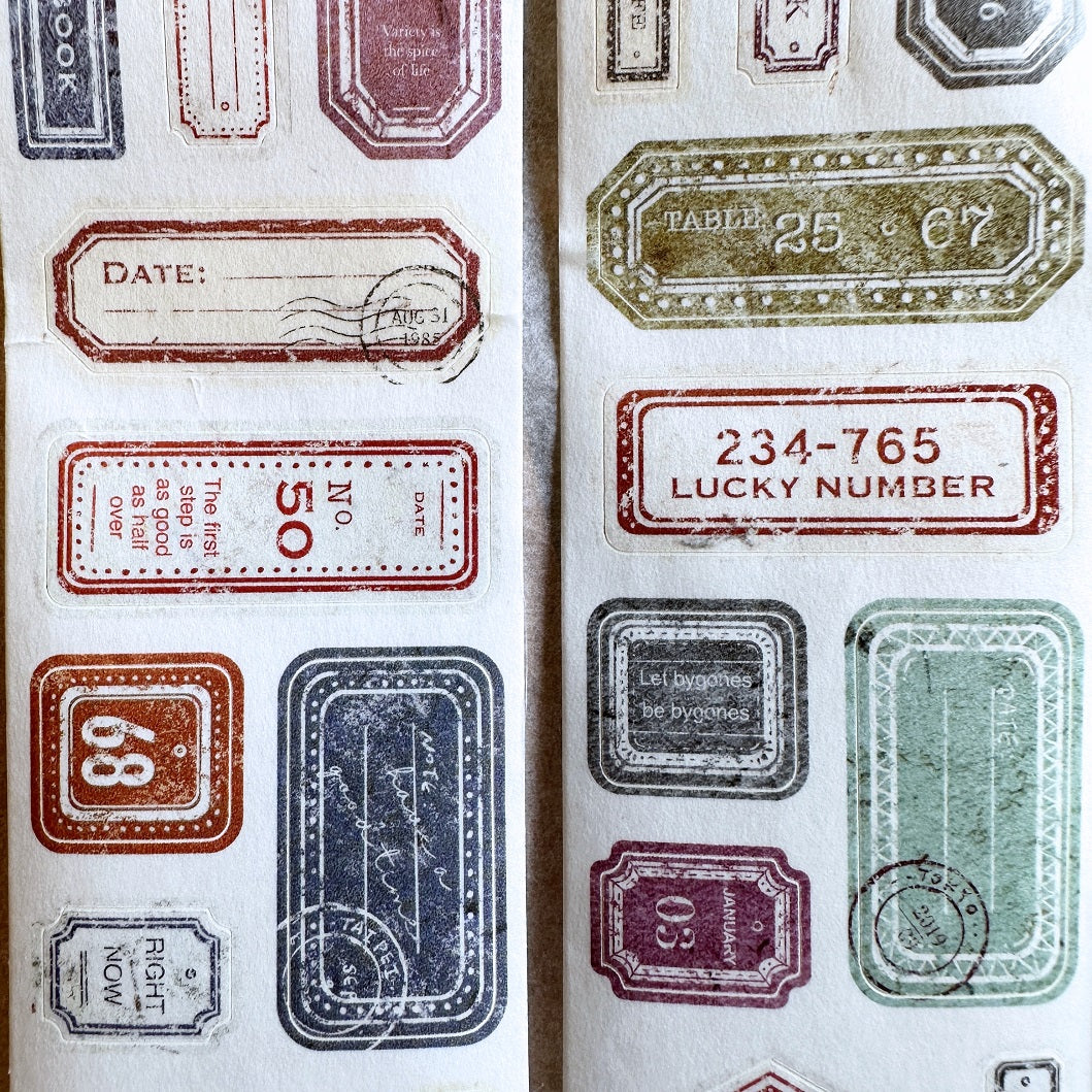 Sonia's Illustration Life - Label kiss-cut washi tape SAMPLES