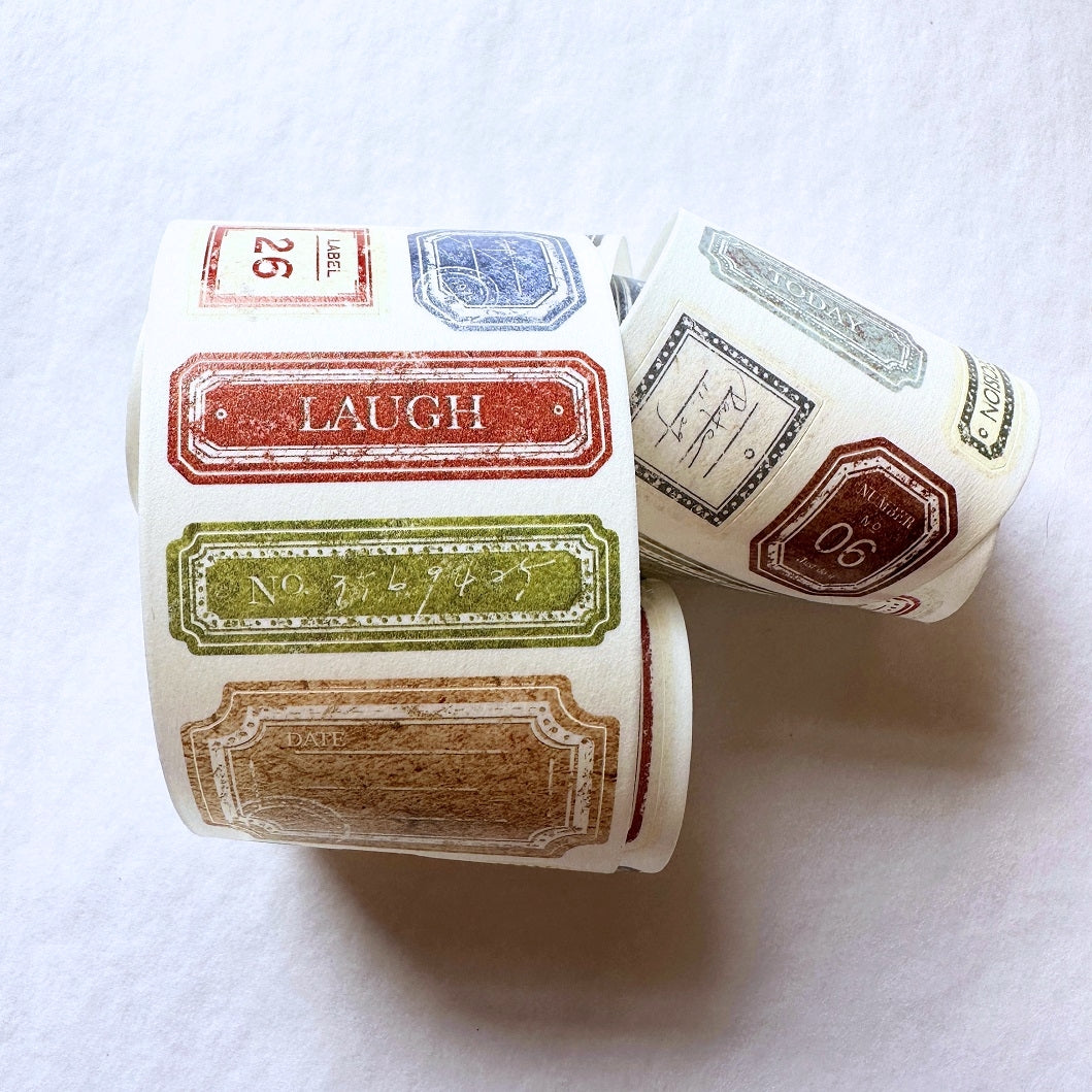 Sonia's Illustration Life - Label kiss-cut washi tape SAMPLES