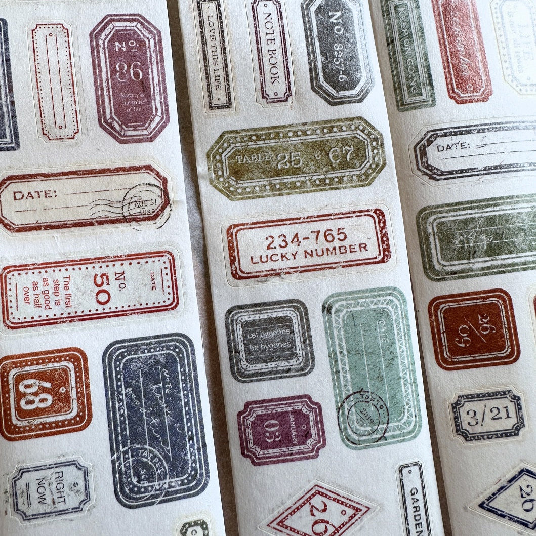 Sonia's Illustration Life - Label kiss-cut washi tape SAMPLES