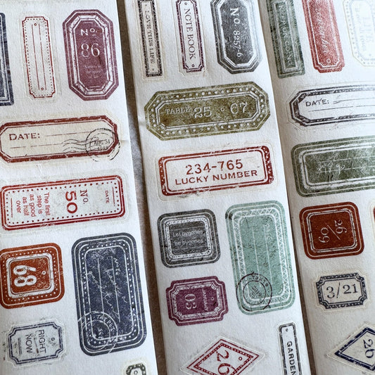 Sonia's Illustration Life - Label kiss-cut washi tape SAMPLES