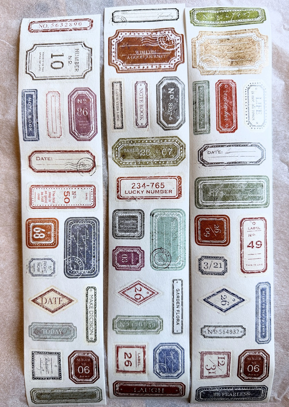Sonia's Illustration Life - Label kiss-cut washi tape SAMPLES