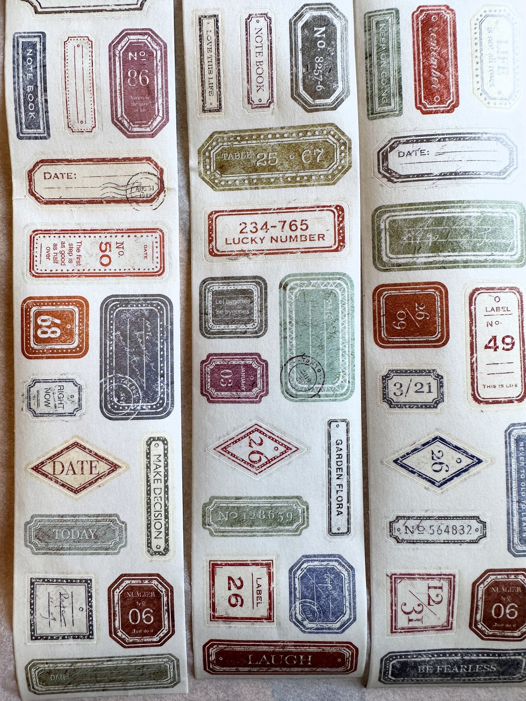 Sonia's Illustration Life - Label kiss-cut washi tape SAMPLES