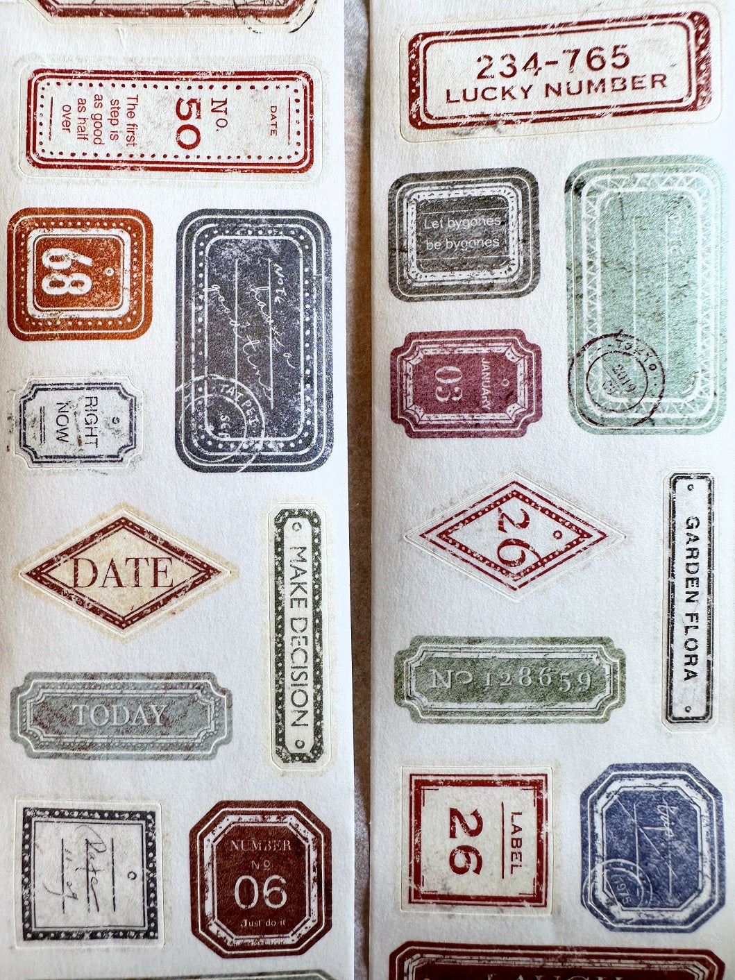 Sonia's Illustration Life - Label kiss-cut washi tape SAMPLES