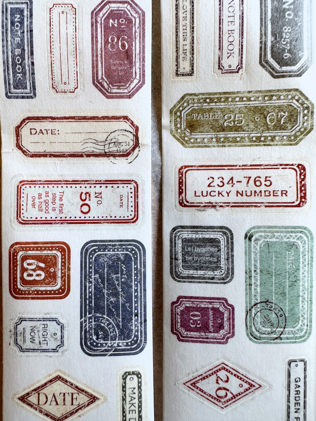 Sonia's Illustration Life - Label kiss-cut washi tape SAMPLES