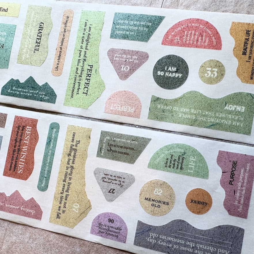 Sonia's Illustration Life - Life Is a Gift die-cut washi tape SAMPLES