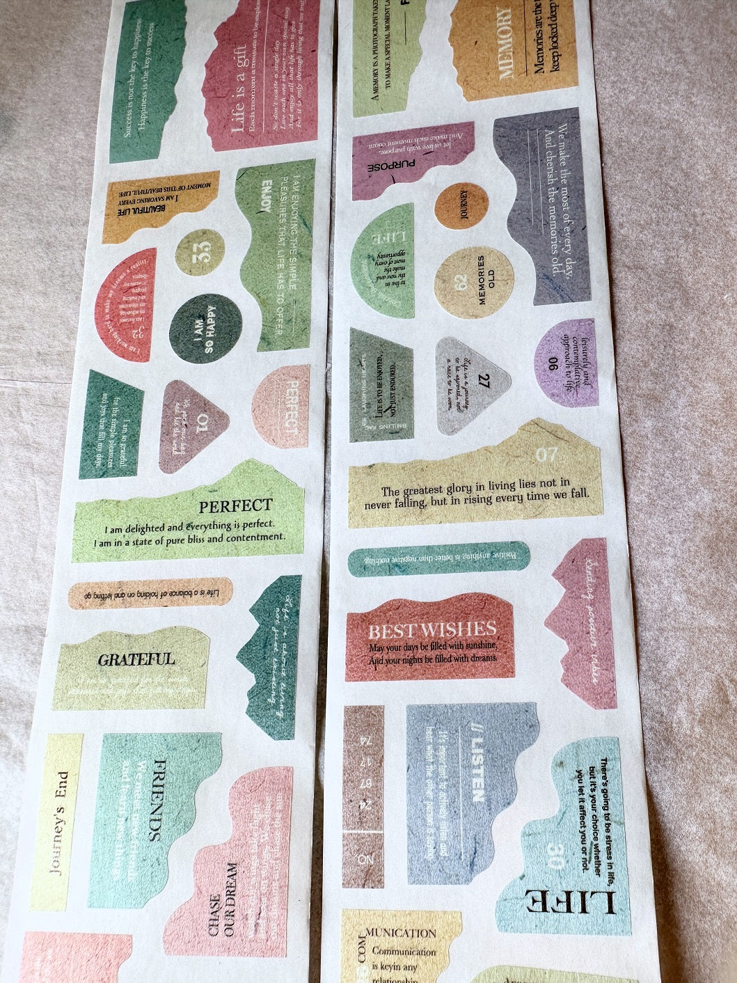 Sonia's Illustration Life - Life Is a Gift die-cut washi tape SAMPLES