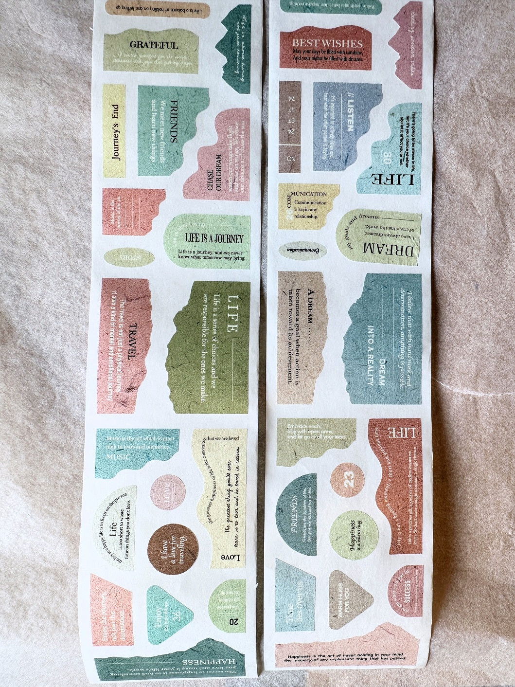 Sonia's Illustration Life - Life Is a Gift die-cut washi tape SAMPLES