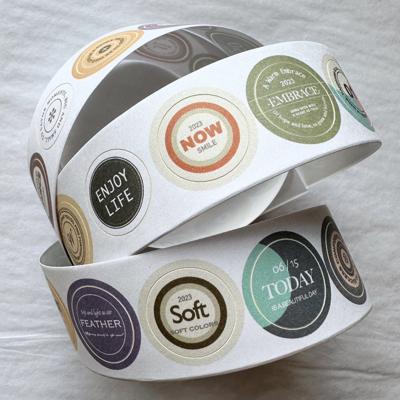 Sonia's Illustration Life - Small Round Labels kiss-cut paper tape SAMPLES