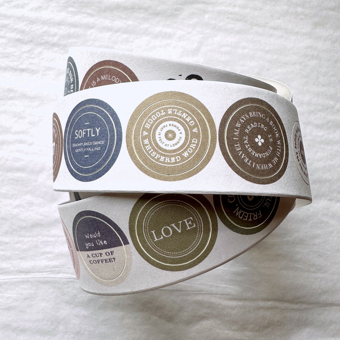 Sonia's Illustration Life - Small Round Labels kiss-cut paper tape SAMPLES