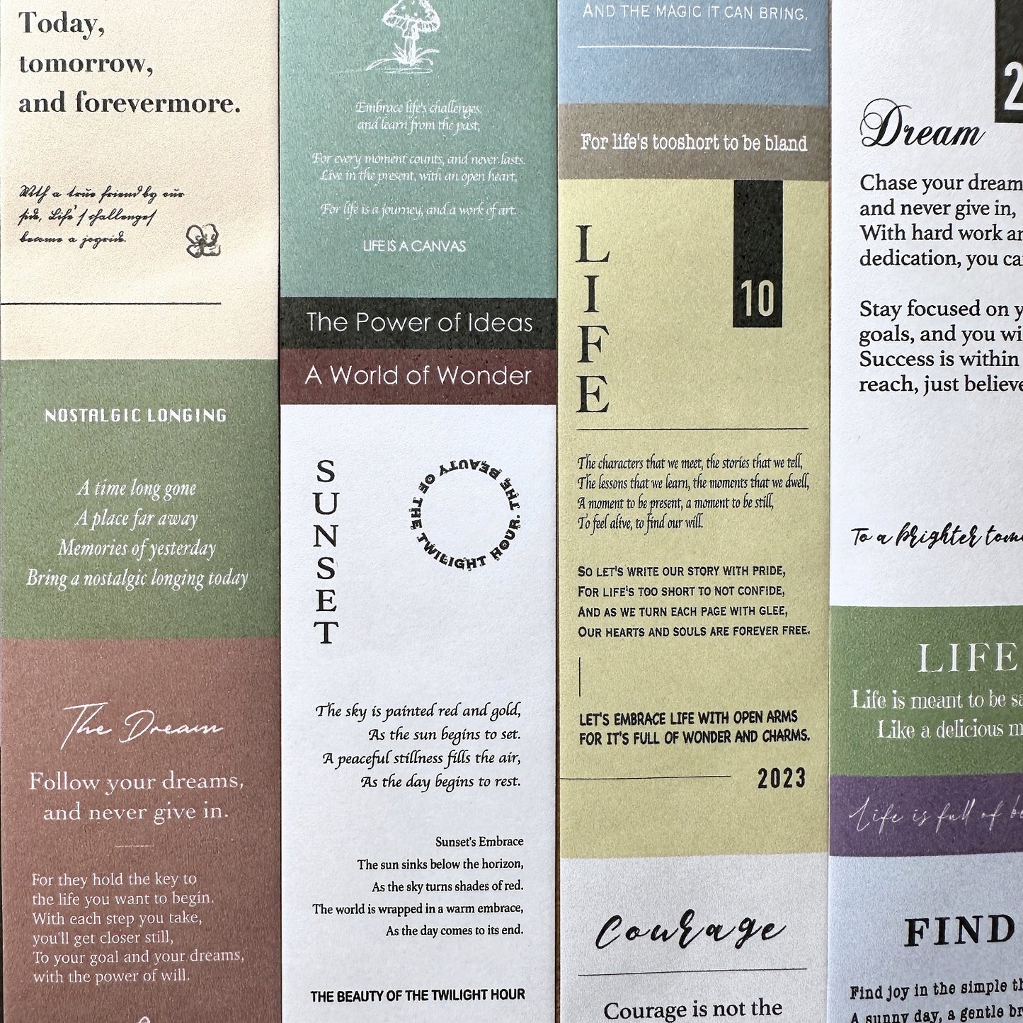 Sonia's Illustration Life - Whispered Words paper tape SAMPLES