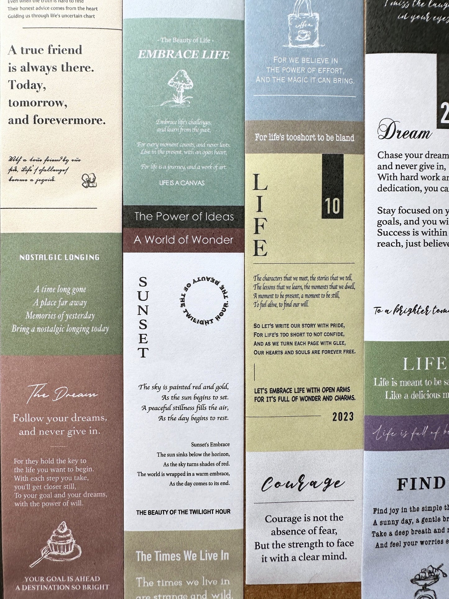 Sonia's Illustration Life - Whispered Words paper tape SAMPLES