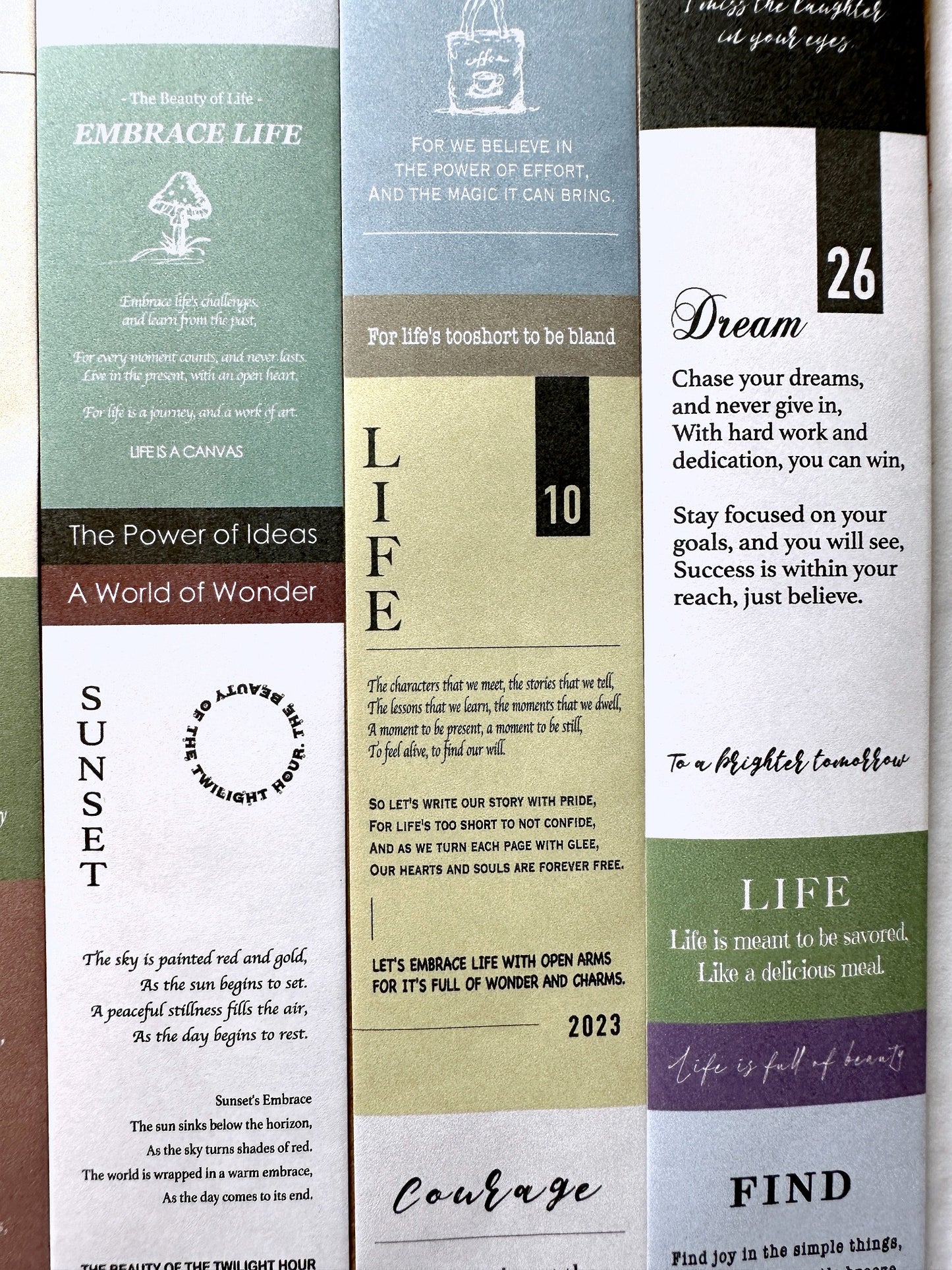 Sonia's Illustration Life - Whispered Words paper tape SAMPLES