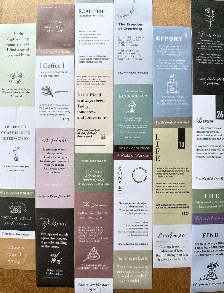 Sonia's Illustration Life - Whispered Words paper tape SAMPLES
