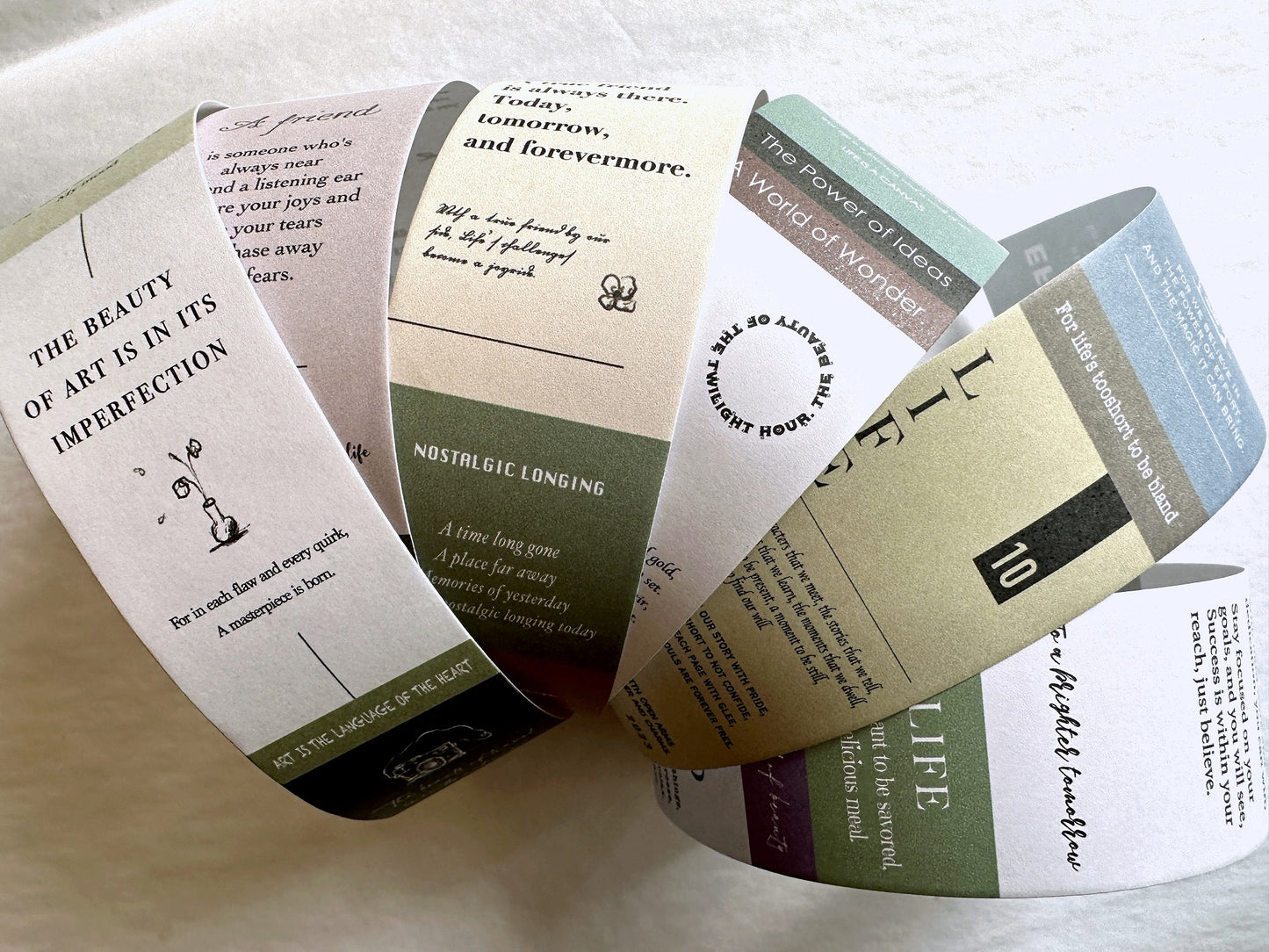 Sonia's Illustration Life - Whispered Words paper tape SAMPLES
