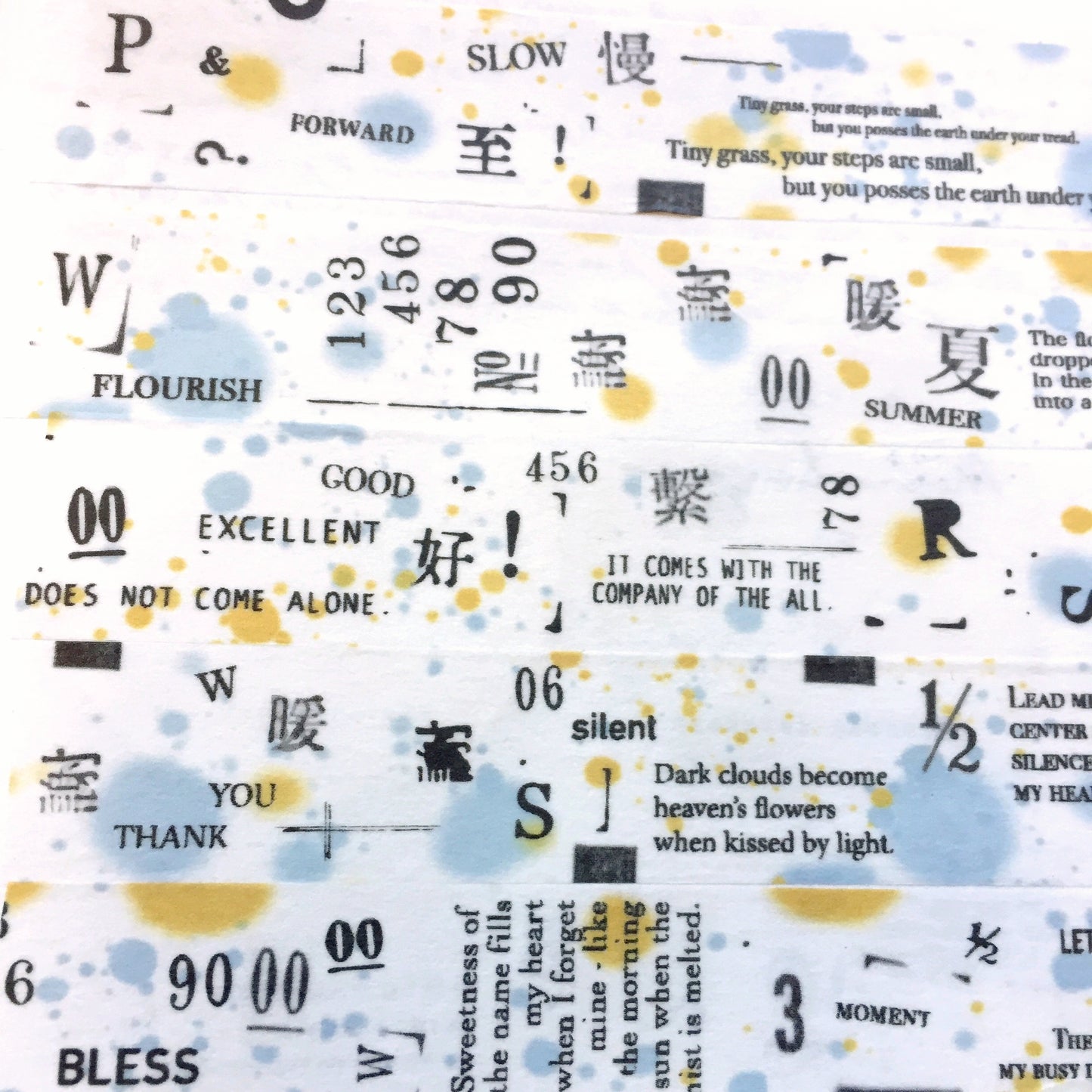 Southlandkids Susan - Murmur & Summer Whisper washi tape SAMPLES