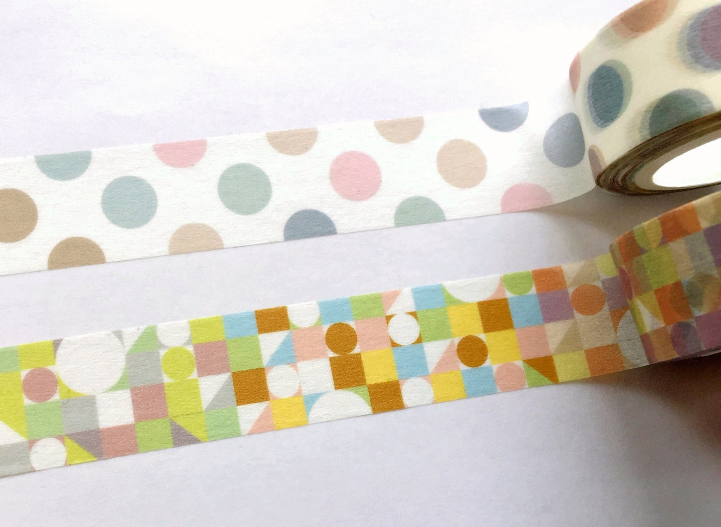 Southlandkids Susan - Round Round & Colorful Geometry washi tape SAMPLES