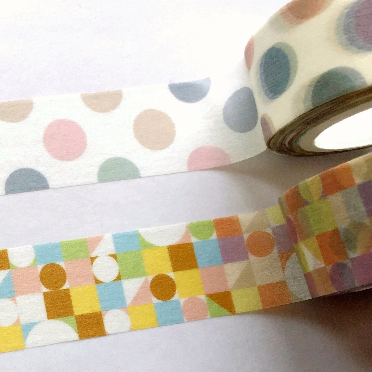 Southlandkids Susan - Round Round & Colorful Geometry washi tape SAMPLES