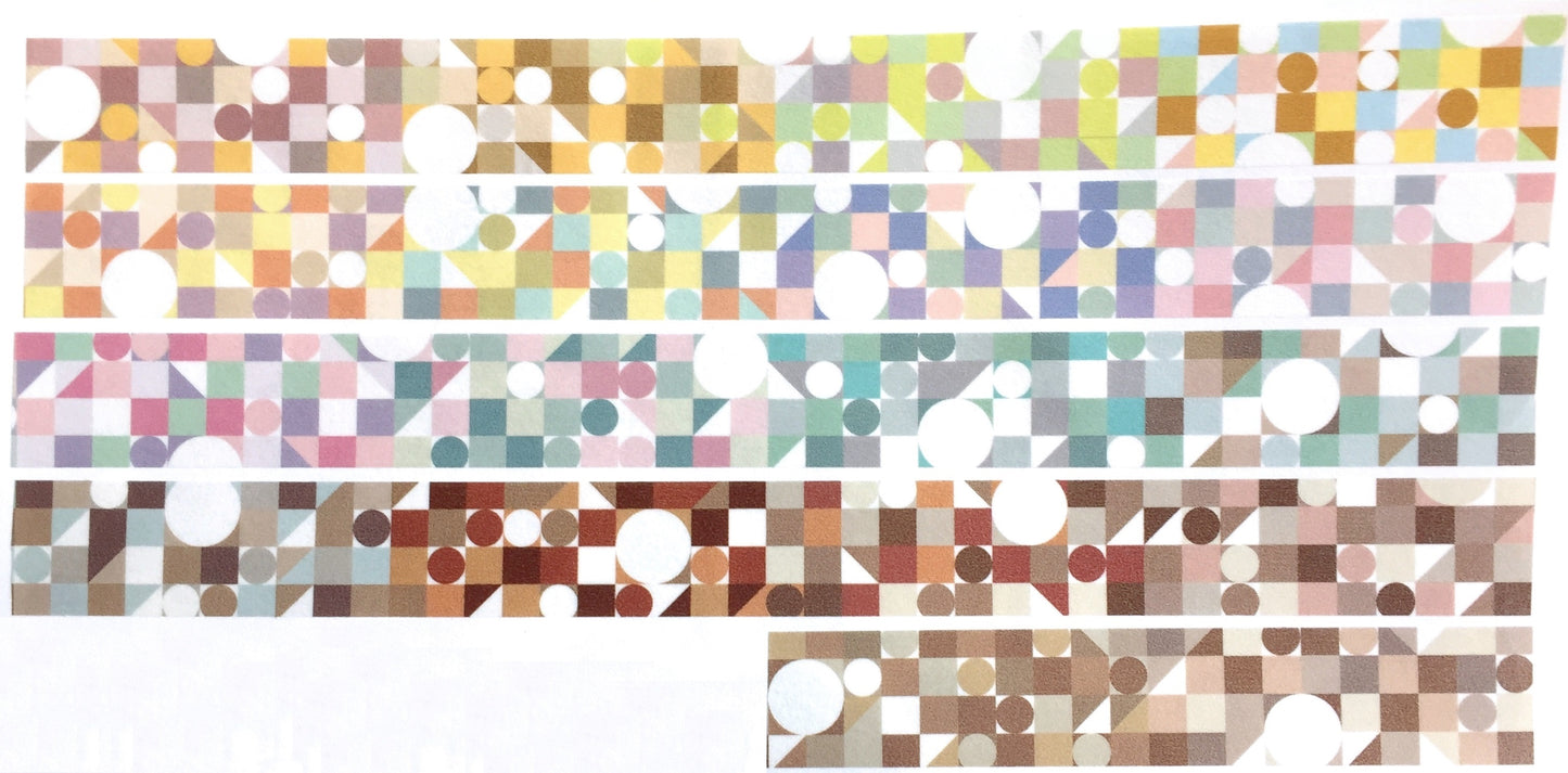 Southlandkids Susan - Round Round & Colorful Geometry washi tape SAMPLES