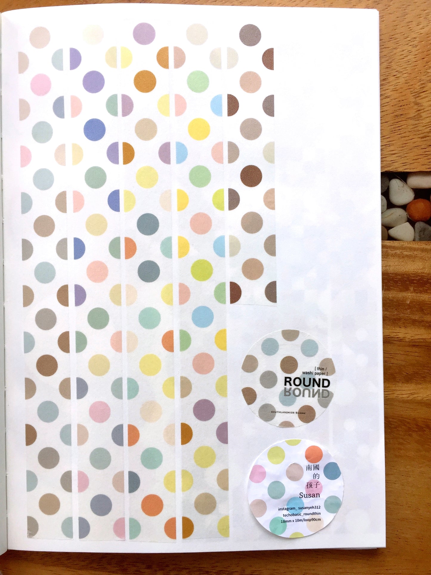 Southlandkids Susan - Round Round & Colorful Geometry washi tape SAMPLES