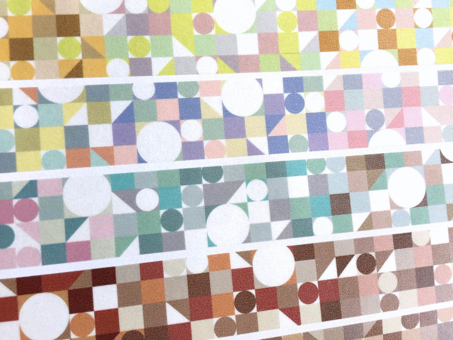 Southlandkids Susan - Round Round & Colorful Geometry washi tape SAMPLES