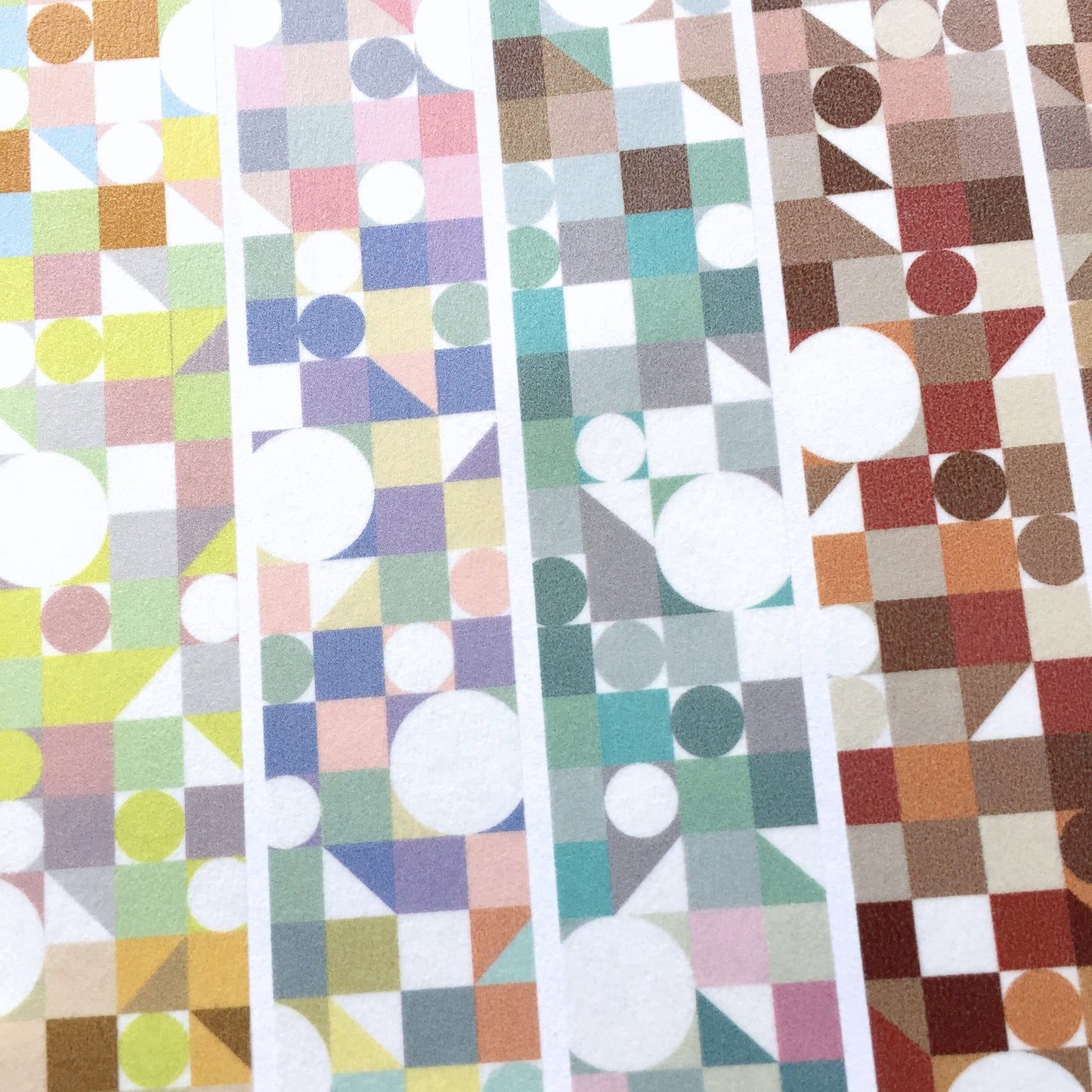 Southlandkids Susan - Round Round & Colorful Geometry washi tape SAMPLES