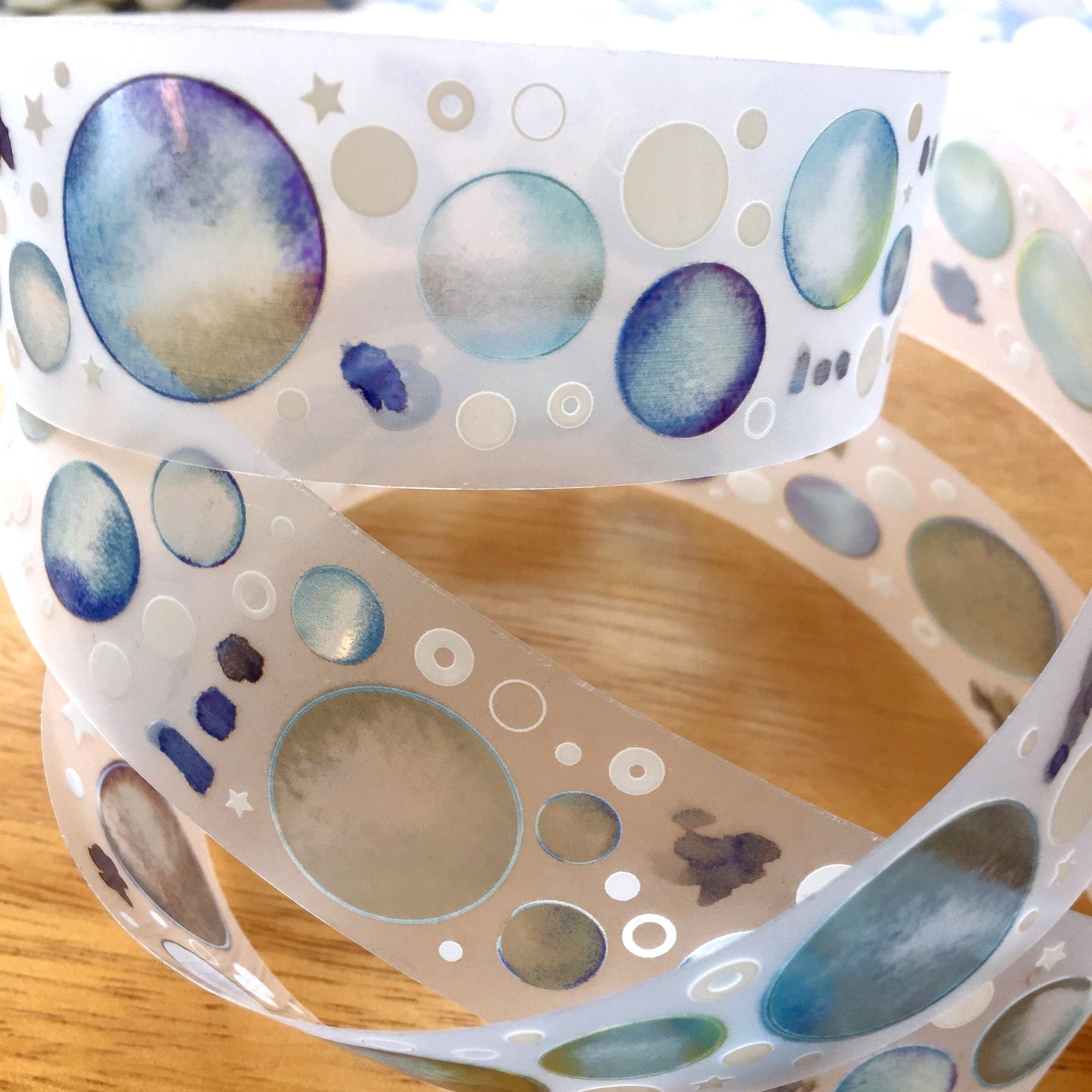 Southlandkids Susan - Dust Galaxy silver PET tape SAMPLES
