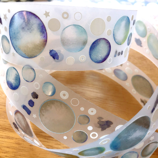 Southlandkids Susan - Dust Galaxy silver PET tape SAMPLES