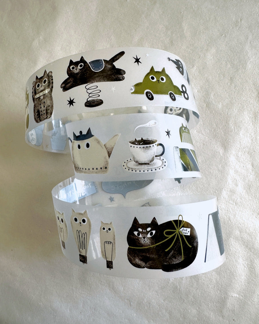 The Cats Sesame & Peanut - Cats Everywhere PET tape SAMPLES