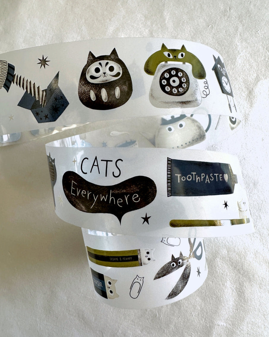 The Cats Sesame & Peanut - Cats Everywhere PET tape SAMPLES