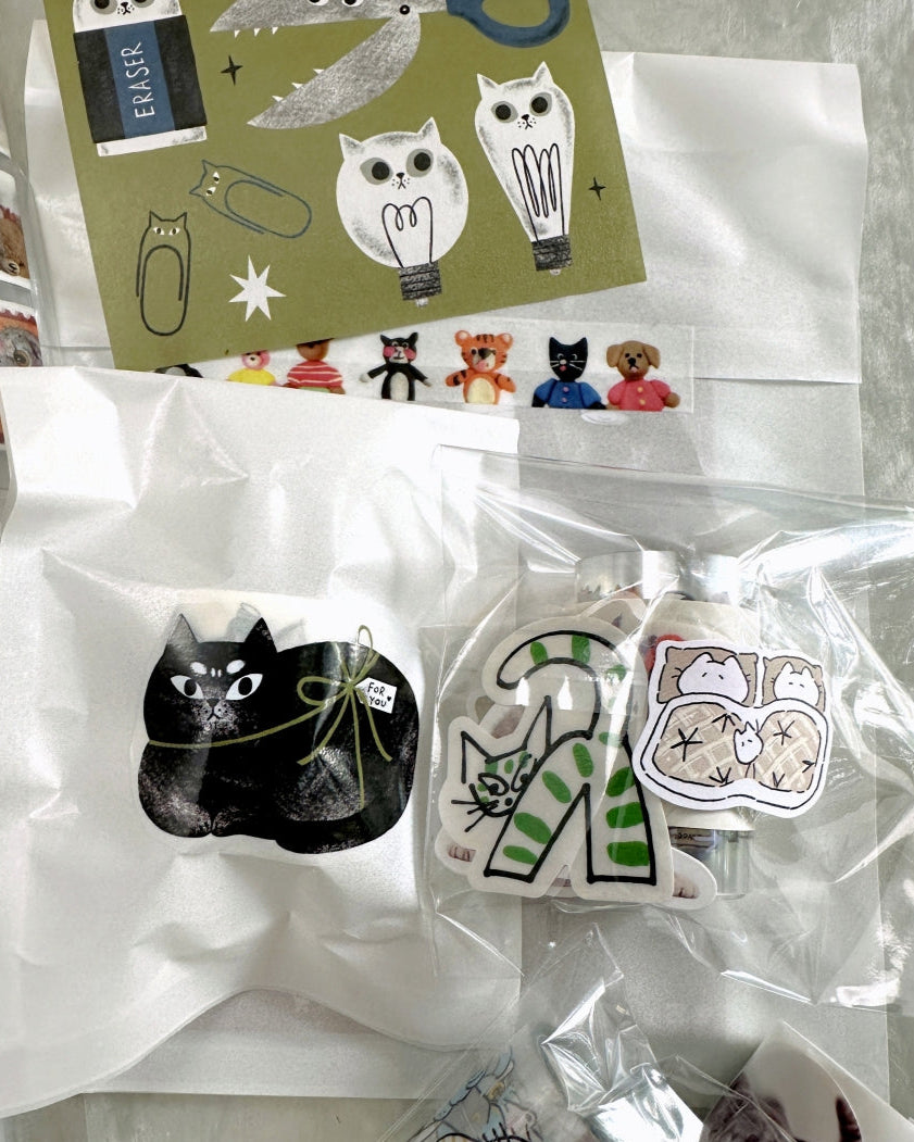 The Cats Sesame & Peanut - Cats Everywhere PET tape SAMPLES
